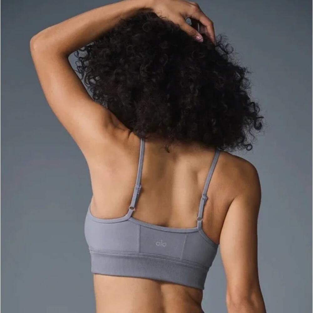 Alo Yoga Alosoft Head Start Sports Bra Purple XS NWT - Picture 2 of 6
